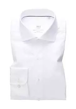 1863 by business рубашка облегающая посадка воротник акулий воротник Eterna, белый