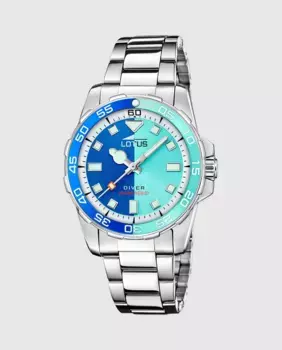 18936/4 Модные женские часы из серебристой стали LOTUS, серебряный