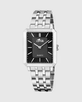 18980/6 Женские часы Square Series из серебряной стали LOTUS, серебрянный