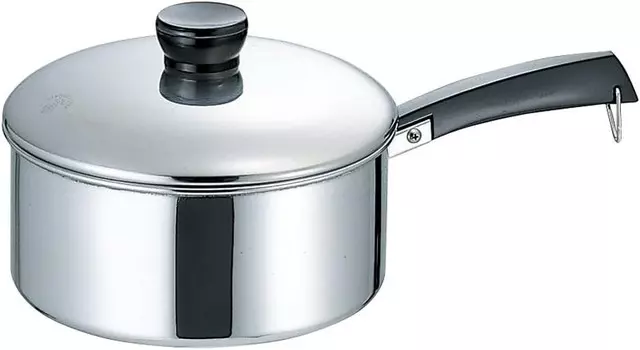 18-0 Соусница (кастрюля для одной руки), 5,5 дюймов (14 см), 17,6 унций (500 г), Кухонная утварь, Рестораны, Гостиницы, Японская посуда, Ресторан, Стильная, Столовая посуда, Коммерческое использование Setomonohonpo