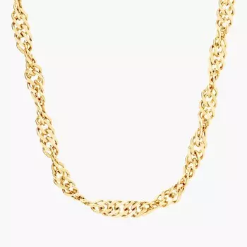 18-дюймовая цепочка Singapore из 14-каратного желтого золота (1,7 мм) Blue Nile