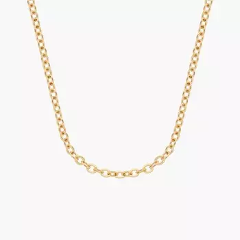 18-дюймовая кабельная цепь из 14-каратного желтого золота (1,15 мм) Blue Nile