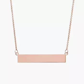 18-дюймовое ожерелье из розового золота 14 карат (1 мм) Blue Nile