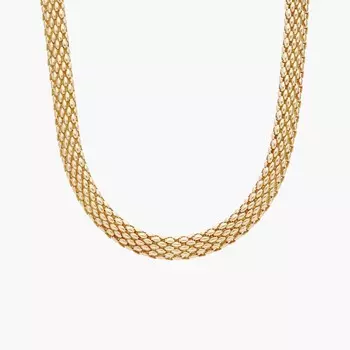 18-дюймовое ожерелье Popcorn Chain из 14-каратного желтого золота (6,35 мм) Blue Nile