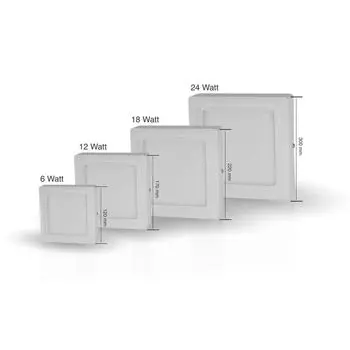 18Вт теплый белый светодиодный панельный потолочный светильник квадратный 1460 лм Braytron