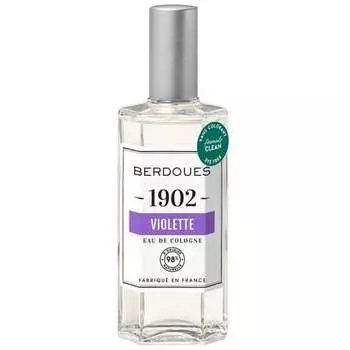 1902 Violet Eau de Cologne Цветочный стойкий аромат Сделано во Франции Аромат-спрей для мужчин и женщин с фиолетово-сиреневым жасмином Роскошные унисекс-духи с ингредиентами высшего качества 4,2 жидких унции Berdoues