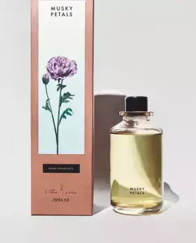 (190 мл) диффузор с мускусными лепестками Zara Home, бежевый/коричневый