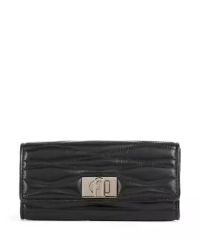 1927 кошелек из мелкозернистой кожи Furla, черный