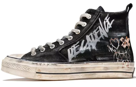 1970-е годы. Холщовые кеды унисекс с высоким берцем, белый Converse