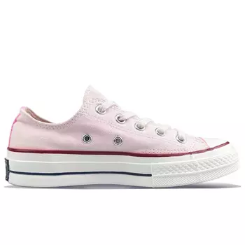 1970-е годы Кеды унисекс с низким верхом розового цвета Converse