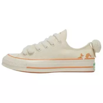 1970-е годы Кеды унисекс с низким верхом бежевого цвета Converse