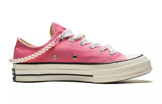 1970-е годы Кеды унисекс с низким верхом белого цвета Converse