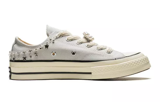 1970-е годы. Кеды унисекс с низким верхом. Серый/черный/белый. Converse