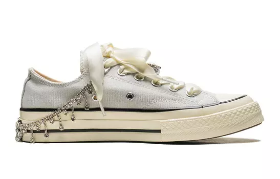 1970-е годы Кеды унисекс с низким верхом белого цвета Converse