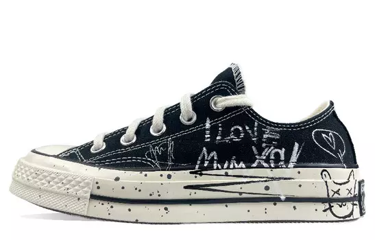 1970-е годы Кеды унисекс с низким верхом белого цвета Converse