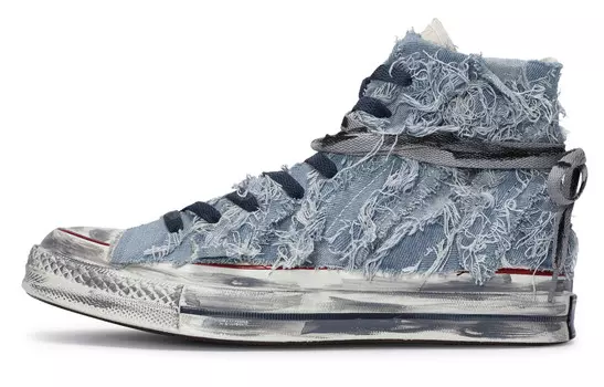 1970-е годы. Кеды унисекс с высоким берцем, кремового цвета Converse