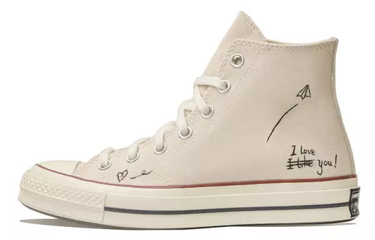 1970-е годы. Кеды унисекс с высоким берцем, белые/черные. Converse