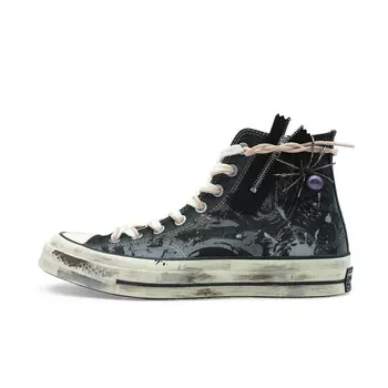 1970-е годы. Кеды унисекс с высоким берцем розового/белого цвета. Converse