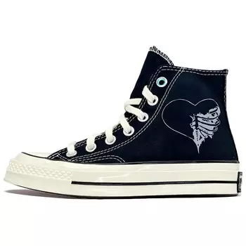 1970-е годы. Кеды унисекс с высоким берцем, черного/белого цвета. Converse