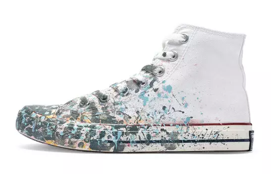 1970-е годы. Кеды унисекс с высоким берцем, синие/серые/белые. Converse