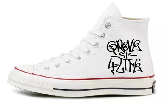 1970-е годы. Кеды унисекс с высоким берцем, белые/черные/красные. Converse