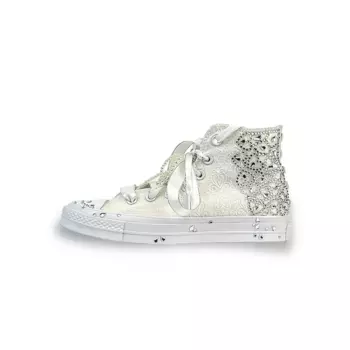 1970-е годы. Кеды унисекс с высоким берцем, белые. Converse