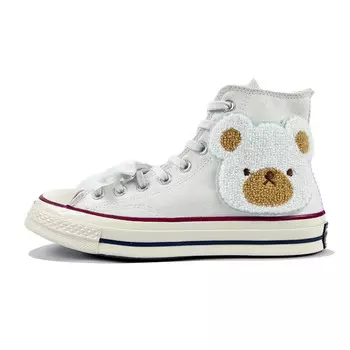 1970-е годы. Кеды унисекс с высоким берцем, белые. Converse