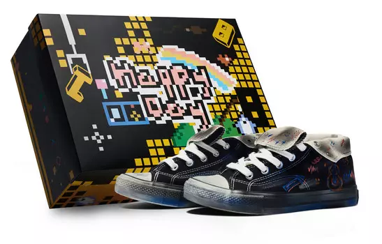 1970-е годы. Кеды унисекс с высоким берцем, синие/черные. Converse