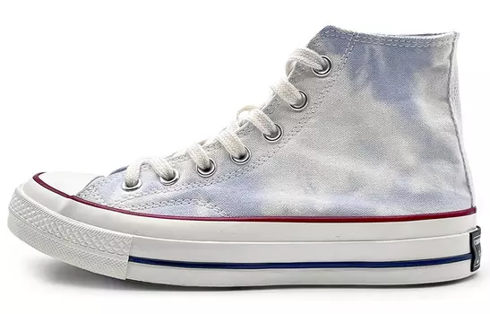 1970-е годы. Кеды унисекс с высоким берцем, белые/синие. Converse
