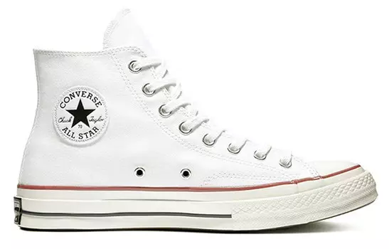 1970-е годы. Кеды унисекс с высоким берцем, белые/черные/красные. Converse