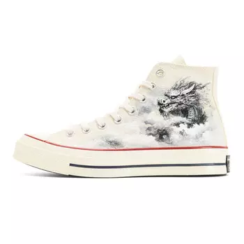 1970-е годы Кеды унисекс с высоким берцем бежевого цвета Converse