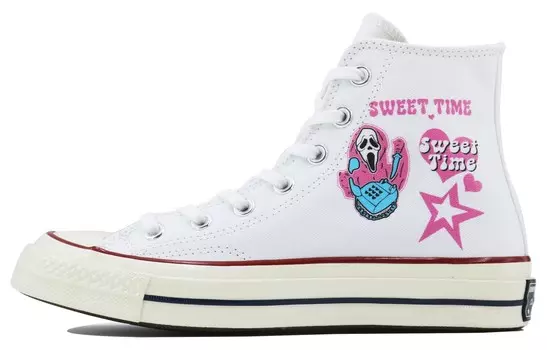 1970-е годы Кеды унисекс с высоким берцем розового цвета Converse