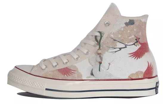 1970-е годы. Кеды унисекс с высоким берцем, белые/коричневые Converse