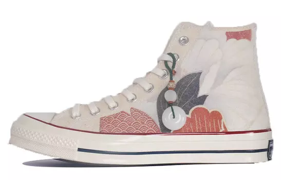 1970-е годы. Кеды унисекс с высоким берцем, белые/коричневые Converse