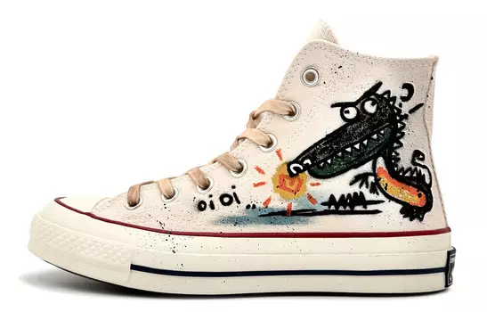 1970-е годы. Кеды унисекс с высоким берцем, кремового цвета Converse