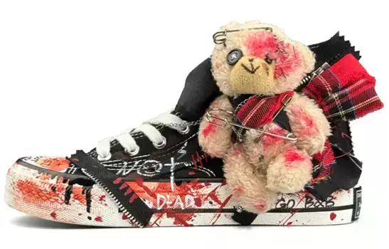 1970-е годы Кеды унисекс с высоким берцем красного цвета Converse