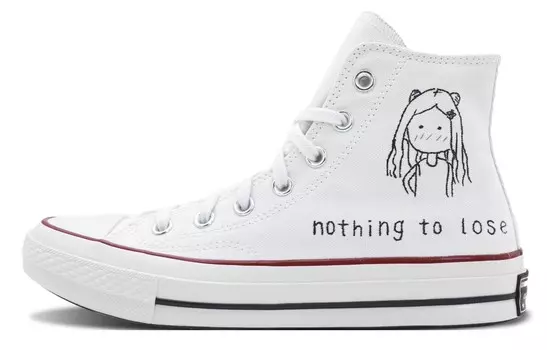 1970-е годы. Женские кеды с высоким берцем, белые. Converse