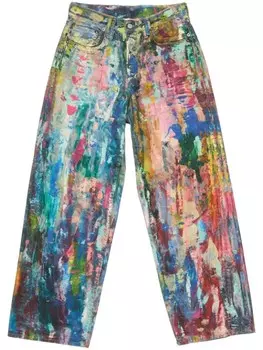 1981 г. джинсы с широкими штанинами Acne Studios, синий