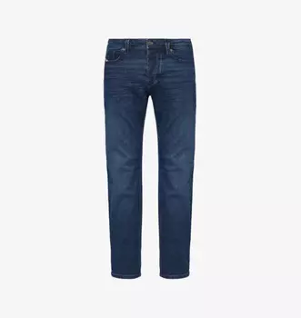 1986 larkee-beex джинсы классического кроя с пятью карманами, зауженные книзу, из эластичного денима Diesel, синий