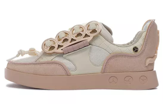 1990 Скейтбордические туфли женские низкие Pale Ancient Yellow/Smoothie Brown Li-Ning 1990