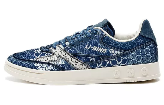 1990 Скейтбординг Кроссовки Мужские Низкие Прямо Синие Li-Ning 1990