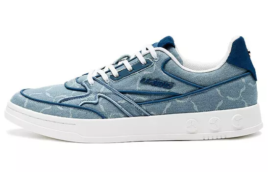 1990 Скейтбординг Кроссовки Мужские Низкие Светло-Голубые Li-Ning 1990