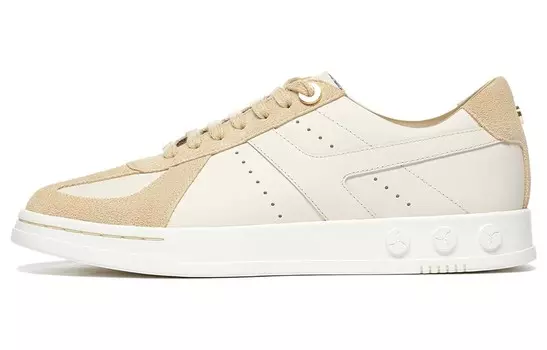 1990 Скейтбординговые туфли женские низкие Swan Белый/миндальный хаки Li-Ning 1990