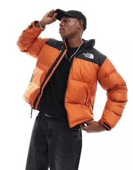 1996 Ретро-пуховик Nuptse оранжевого цвета The North Face