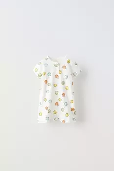 1-18 месяцев/smileyworld короткая пижама ZARA, белый