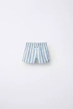 1-6 лет / полосатые плавательные шорты ZARA, экрю
