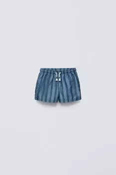 1-6 лет / полосатые плавательные шорты ZARA, синий