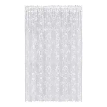 1 панель, тюлевая занавеска, изысканная романтическая декоративная занавеска из полиэстера, спальня, гостиная, кружевная жаккардовая занавеска, украшение дома для кафе, размеры: 200 см Stuttg, мультиколор