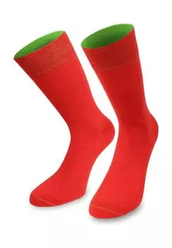 1 пара двухцветных носков normani, красный