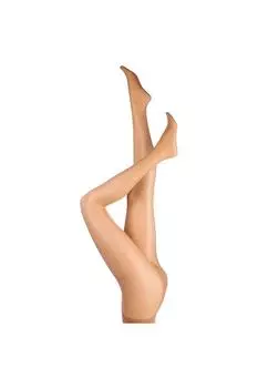 1 пара глянцевых колготок плотностью 10 ден ELLE, бежевый